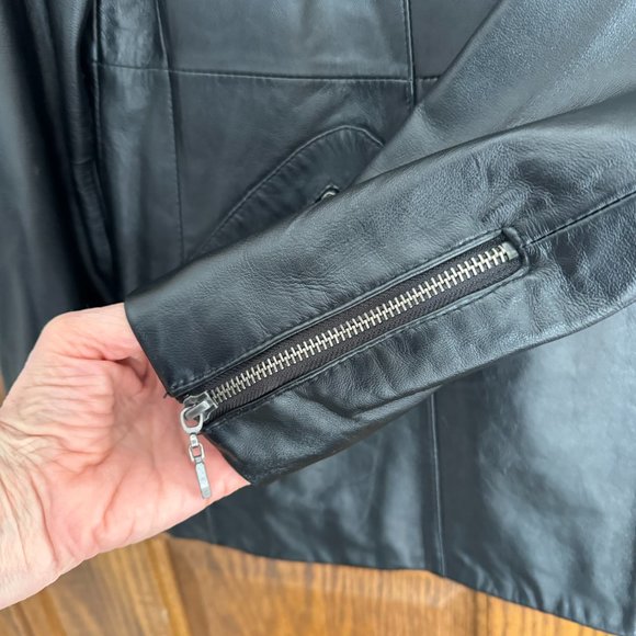 G.I.L.I. Genuine Leather Moto Jacket/Blazer - Size S - Picture 7 of 12
